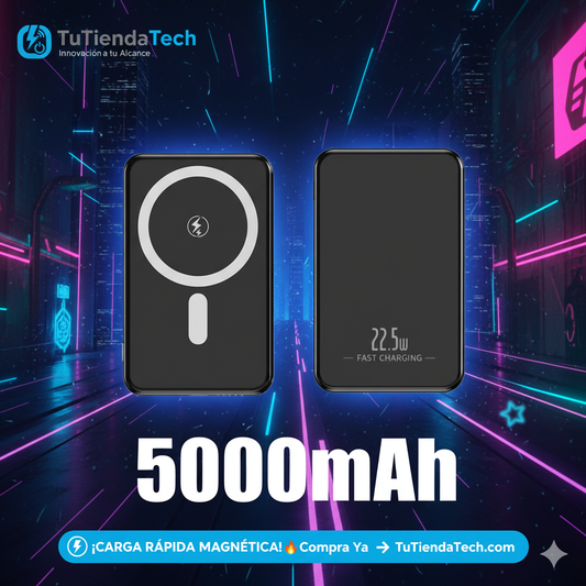 Batería Magnética Inalámbrica 50000mAh - Carga Rápida 22.5W | Compatibilidad Universal
